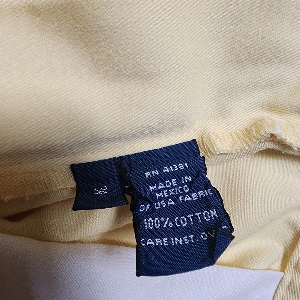 Vtg Polo Ralph Lauren Tyler Short Mens 34 Yellow Pleated Cotton Chino Shorts NWT